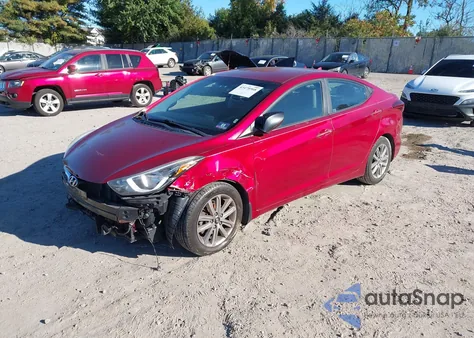 2015 Hyundai Elantra Se z USA, uszkodzony, nr VIN 5NPDH4AE9FH614150